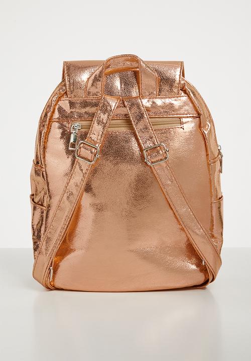 Pop Candy - Metalic backpack rose - gold