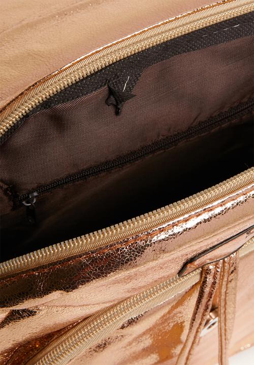Pop Candy - Metalic backpack rose - gold