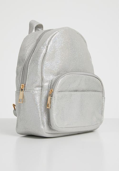 Pop Candy - Metalic backpack - silver