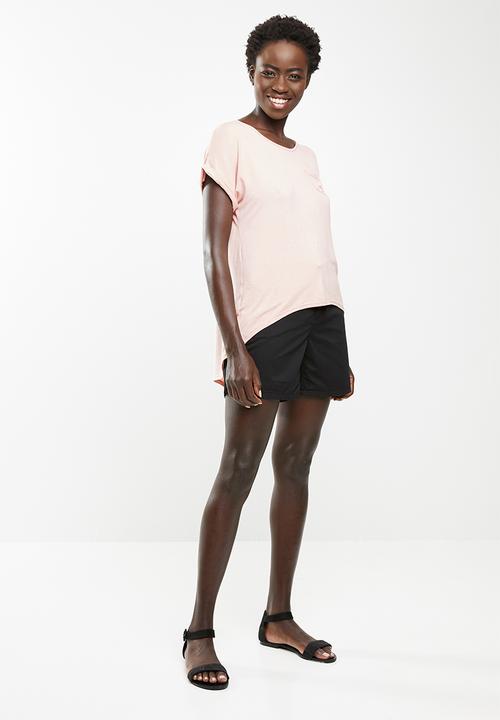 edit - Dipped hemline tee - pink