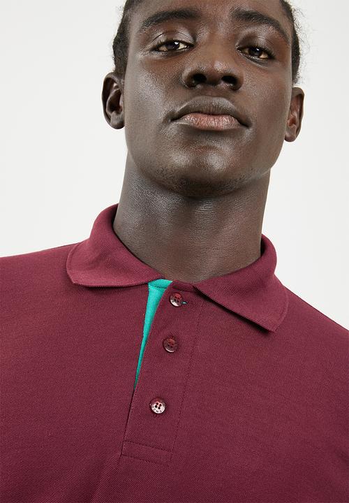STYLE REPUBLIC - VIP Golfer short sleeve tee - maroon