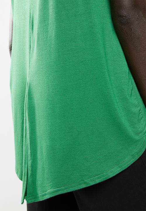 edit - Dipped hemline tee - green