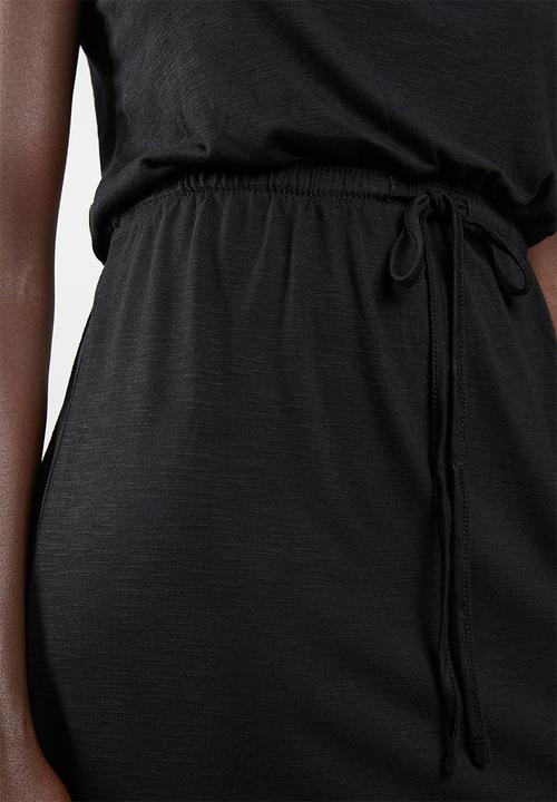 edit - Sleeveless day dress - black