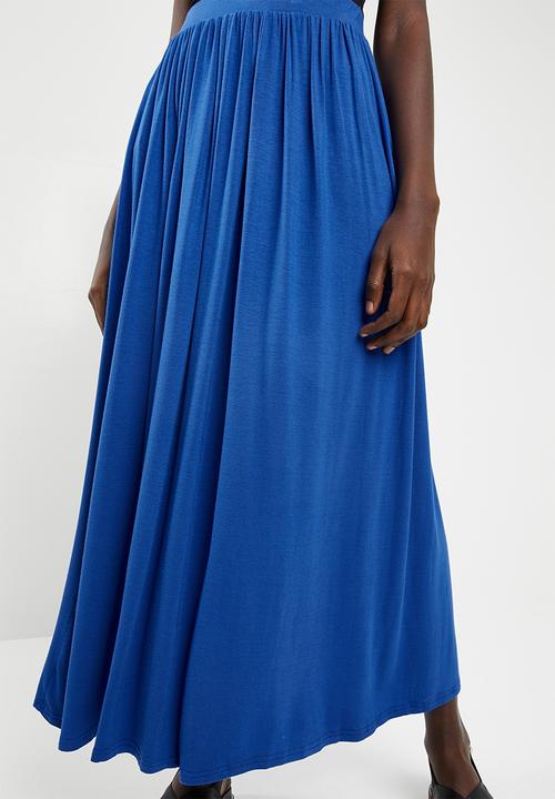 c(inch) - Volume maxi skirt - blue
