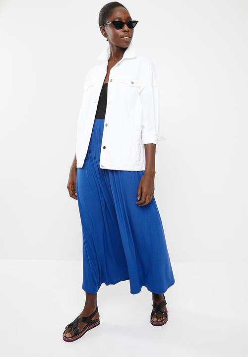 c(inch) - Volume maxi skirt - blue