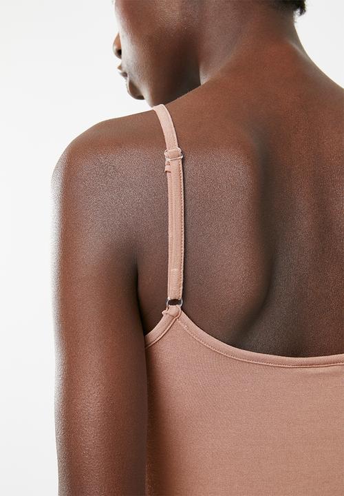 c(inch) - Strap detail bodysuit - rose