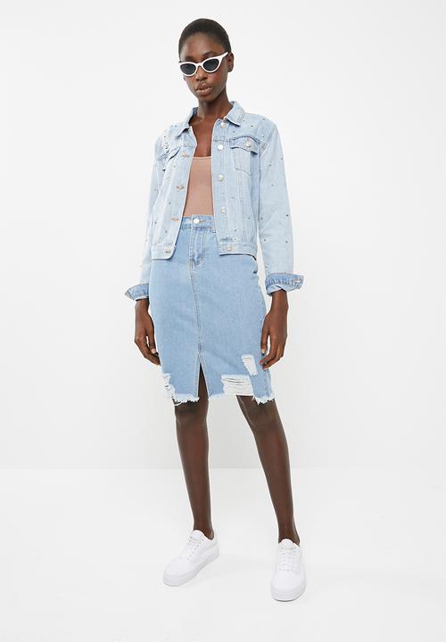 c(inch) - Strap detail bodysuit - rose