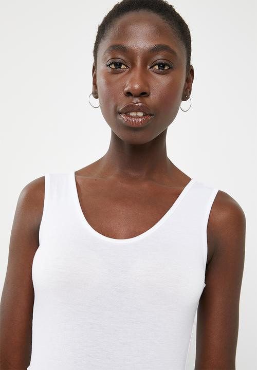 Superbalist - Scoop neck bodysuit 2 pack - white & black