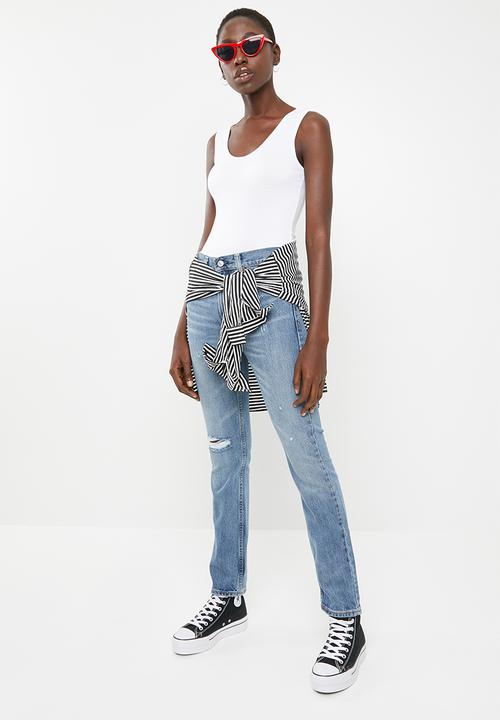 Superbalist - Scoop neck bodysuit 2 pack - white & black