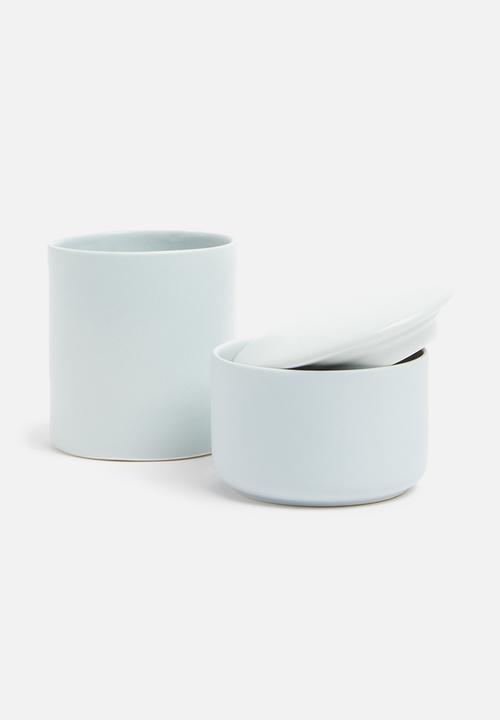 Urchin Art - Storage canister - matte grey
