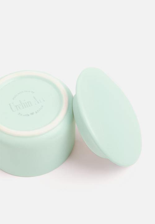 Urchin Art - Storage canister - matte duck egg