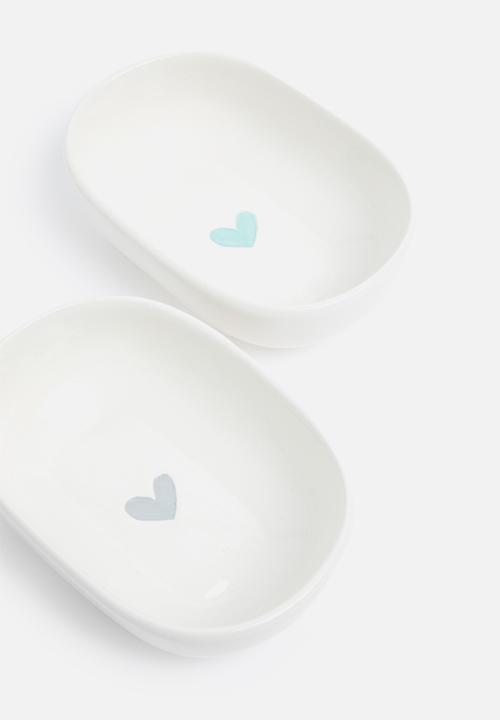 Urchin Art - Trinket bowl - grey heart
