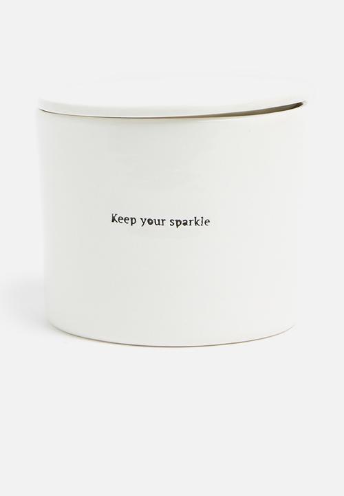 Urchin Art - Sweet nothings canister set - white