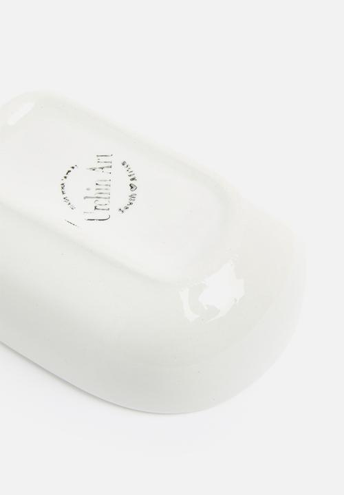 Urchin Art - Squeaky clean soap dish - white
