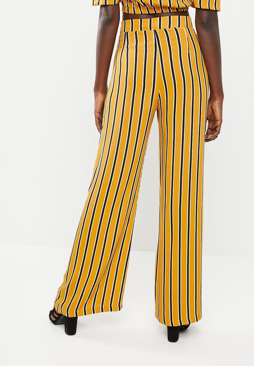 STYLE REPUBLIC - Wide leg pants - mustard & black 