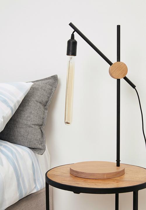 Emerging Creatives - Crane table lamp - black/natural