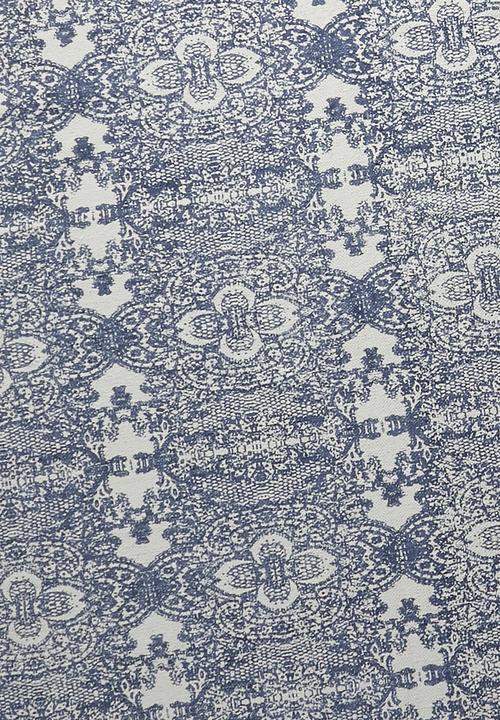 Sixth Floor - Topaz printed rug - blue