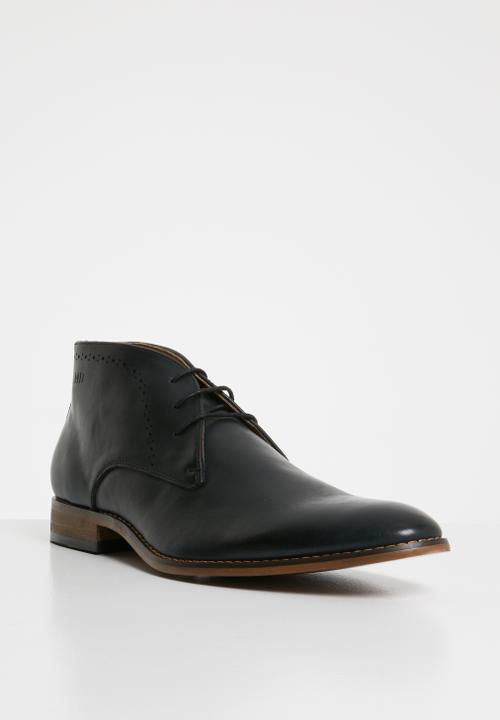 Michael Daniel - Jarred Pin punch leather boot - black