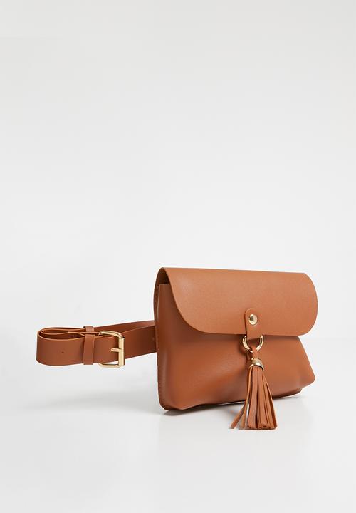 Moda Scapa - Tassel detail belt bag - tan