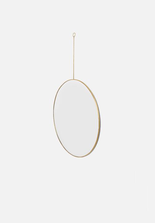 Sixth Floor - Delilah mirror - large - brass