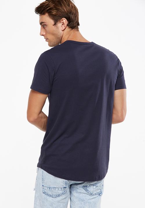 Cotton On - Essential short sleeve henley - navy