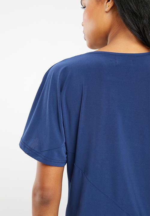 edit - Side tie top - blue