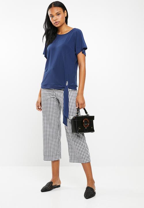 edit - Side tie top - blue