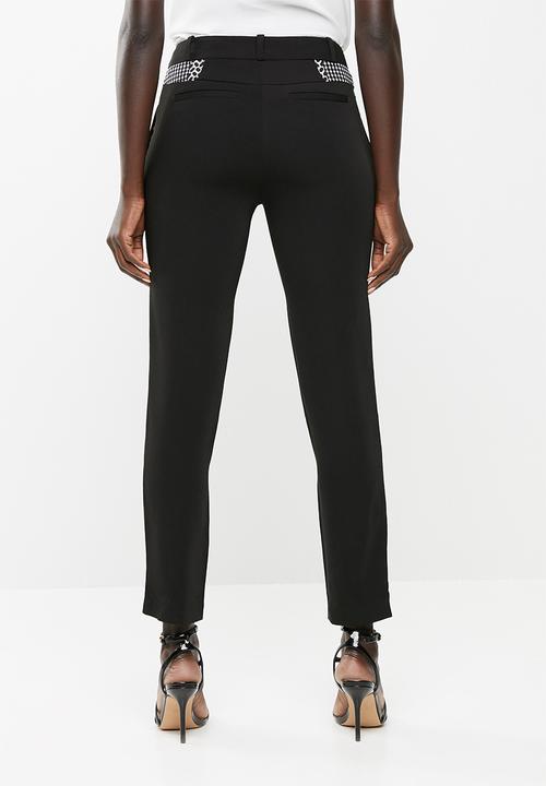 edit - Slim leg pants - black