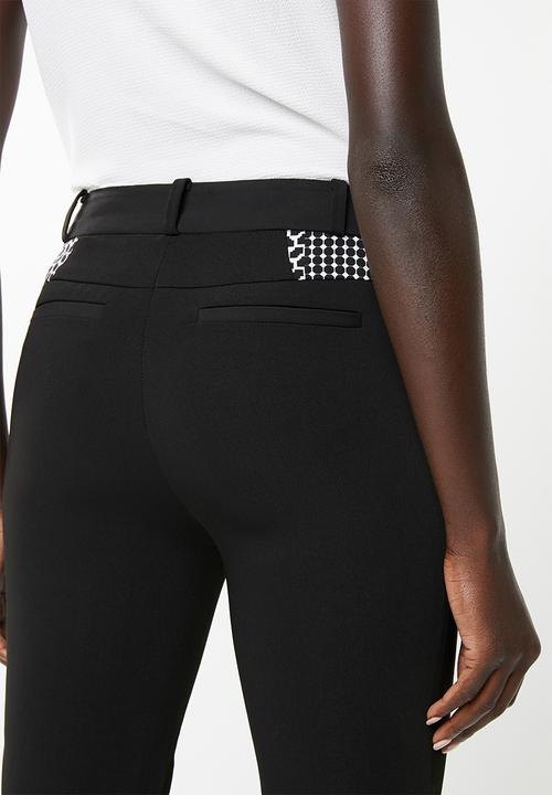 edit - Slim leg pants - black