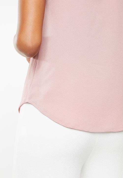 edit - Zip front top - pink