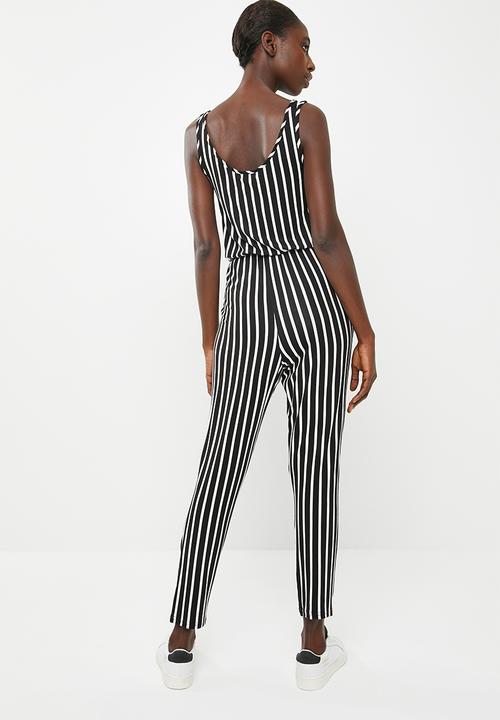 c(inch) - Easy fitting jumpsuit - black and white