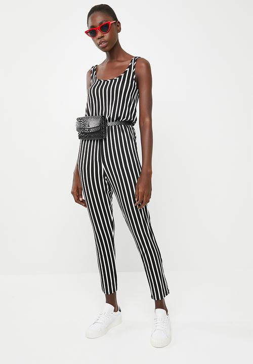 c(inch) - Easy fitting jumpsuit - black and white