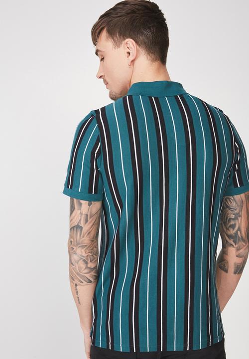 Cotton On - Icon polo - blue & black 