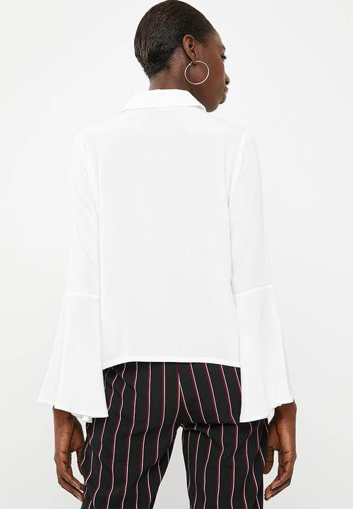 Superbalist - Bell sleeve shirt - cream