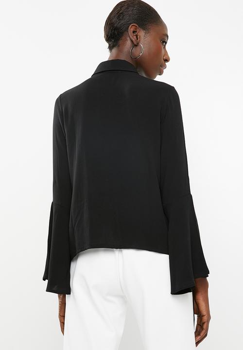 Superbalist - Bell sleeve shirt - black