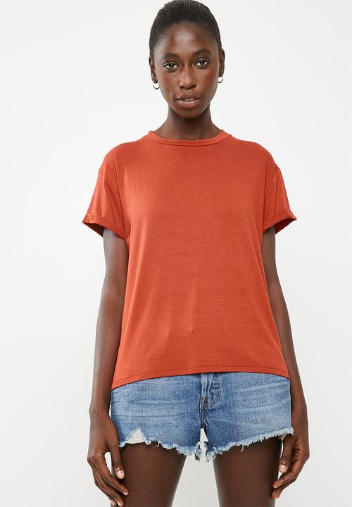 Superbalist - Tee with v back - tan