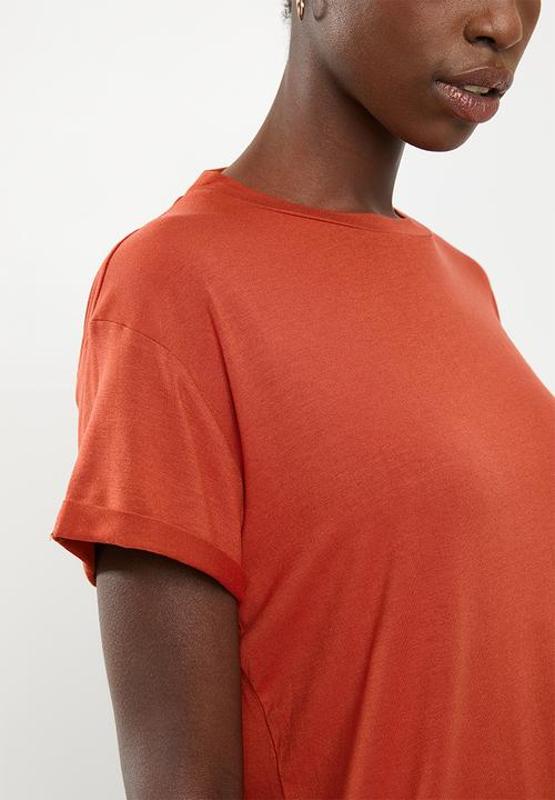 Superbalist - Tee with v back - tan