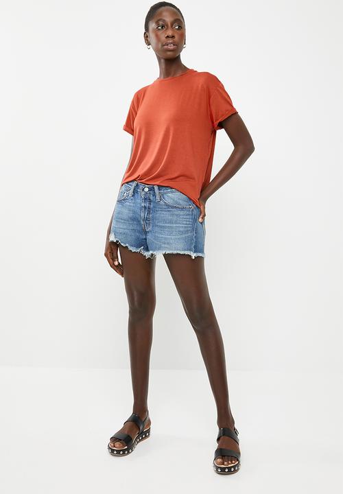 Superbalist - Tee with v back - tan