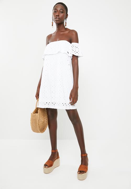 Rip Curl - Sea jewel off shoulder dress - white