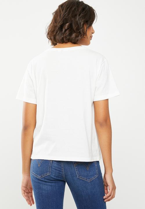 Vero Moda - Tally short sleeve tee - white