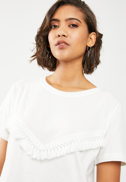 Vero Moda - Tally short sleeve tee - white