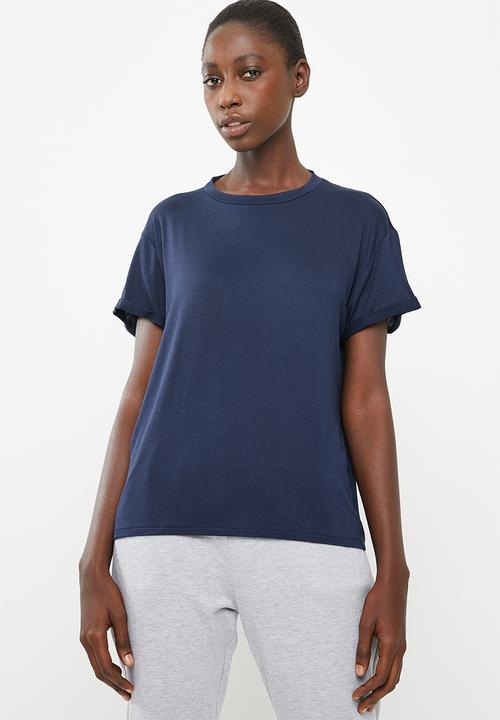Superbalist - Tee with v back - blue