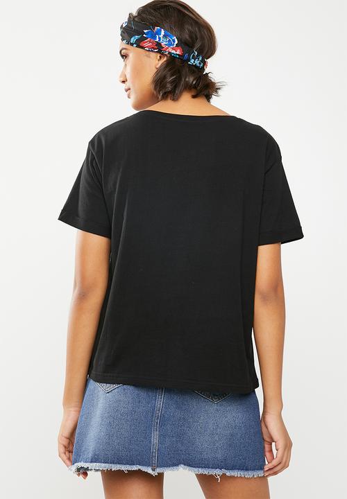 Vero Moda - Tally short sleeve tee - black