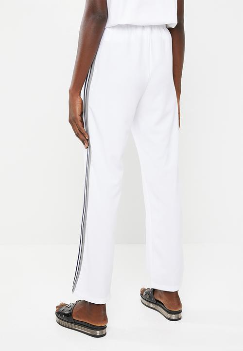 STYLE REPUBLIC - Racing stripe smart pants - white