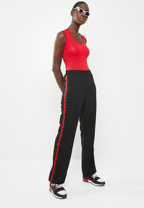 STYLE REPUBLIC - Racing stripe smart pants - black