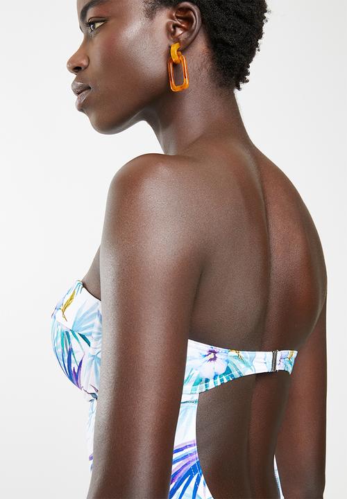 Sun Love - Hibiscus dream underwire balconette - white