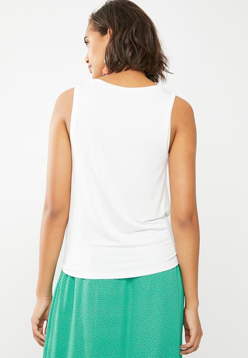 ONLY - Knot popsicle top - white