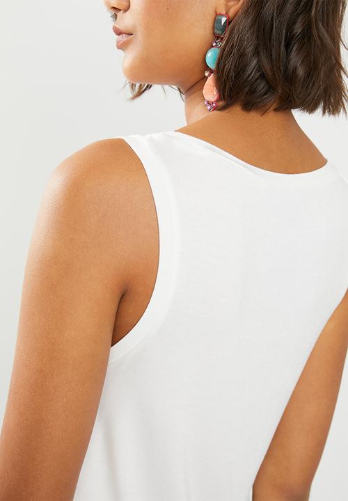 ONLY - Knot popsicle top - white