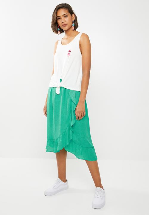 ONLY - Knot popsicle top - white