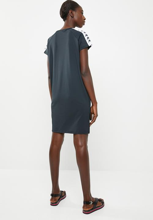 KAPPA - Banda sleeveless dress - black and white
